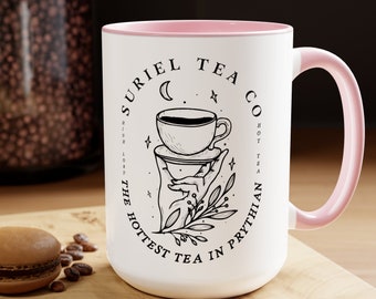 Suriel Tea Co Coffee Mug Banned Books, Bookish Gift Booktok Smut Mug, Reading Gifts for Librarian Book Lover Gift for Her Smut Reader Women