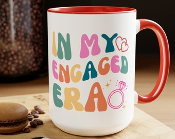 In My Engaged Era Mug, Engagement Gift, Future Bride Gift Ideas, Bridal Shower Gift for Her, Bride Mug Wedding Gift for Friend Newly Engaged