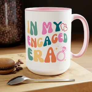 Engagement Gift, In My Engaged Era Mug, Future Bride Gift Ideas, Bridal Shower Gift for Her, Bride Mug Wedding Gift for Friend Newly Engaged
