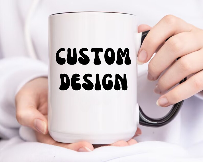 Custom Text Coffee Mug, Personalized Coffee Cup, Personalize Text Mug ...