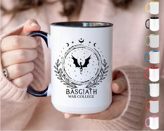 Fourth Wing Mug, Basgiath War College Mug, Fantasy Reader Bookish Gifts, Birthday Gift for Book Lovers Bookwom Bookish Mug Book Club Mugs