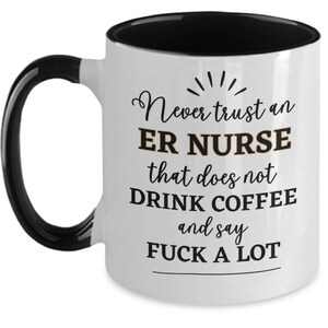ER Nurse Tasse für ER Nurse Geschenk für Pflegekräfte, ER Nurse Appreciation Danke Geschenk für Notfall Krankenschwester Abschluss Weihnachtsgeburtstag Bild 1