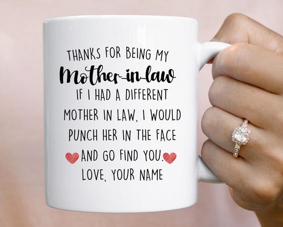 Regalo personalizado para suegra, taza para suegra, gracias por