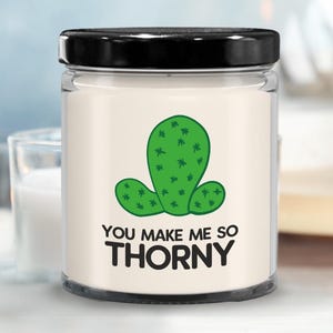 Funny Valentines Day Gift for Him, You Make Me So Thorny, Gag Gift for Boyfriend, Husband Anniversary Gift for Men, Naughty Candles