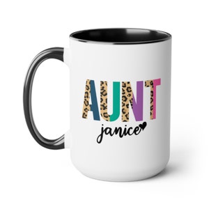 Custom Aunt Gift for Aunt Birthday Gifts for Auntie Coffee Mug for New Aunt Mug for Aunt To Be Mugs Personalized Mothers Day Gift from Niece