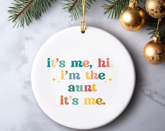 Fasterprydnad Det är jag Hej, jag är fastern Minnessak Julklapp till faster Ny faster Mugg till faster Meddelande Syster Befordrad till faster