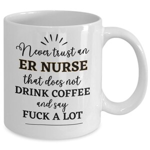 ER Nurse Tasse für ER Nurse Geschenk für Pflegekräfte, ER Nurse Appreciation Danke Geschenk für Notfall Krankenschwester Abschluss Weihnachtsgeburtstag Bild 3