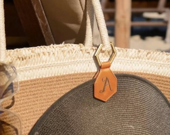 Clip de chapeau personnalisé, ensemble de 2 porte-chapeaux personnalisés Clip de chapeau en cuir magnétique pour les voyages, accessoires de chapeau, porte-chapeau Fedora, aimant de clip de chapeau
