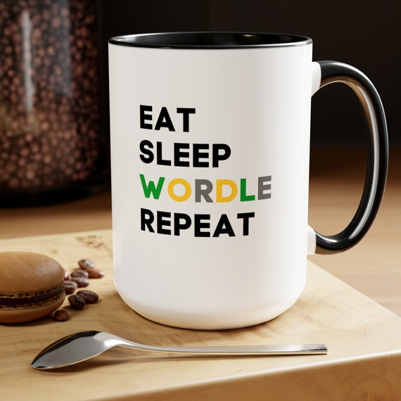 Wordle Mug for Puzzle Lover Funny Wordle Gift for Dad Birthday Gift for  Wordle Players Coffee Mug Puzzle Lover Gifts for Friend Nerd Gifts 