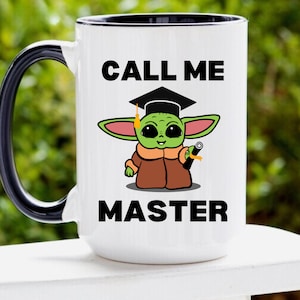 Cadeau de remise des diplômes de maîtrise, appelez-moi, tasse de maître pour la tasse de diplômé de maîtrise, tasse drôle de remise de diplôme de MBA, cadeau de félicitations pour diplômé universitaire