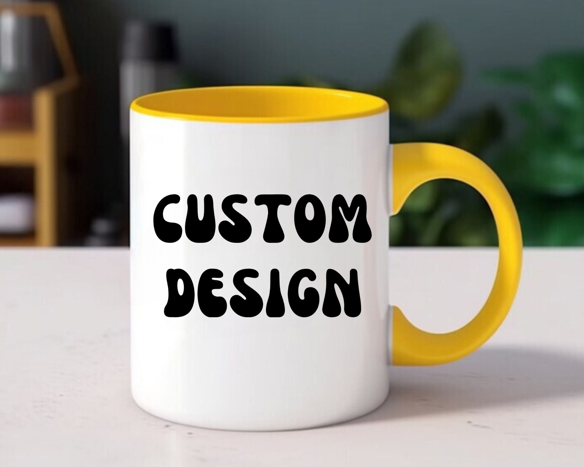 Custom Text Coffee Mug, Personalized Coffee Cup, Personalize Text Mug ...