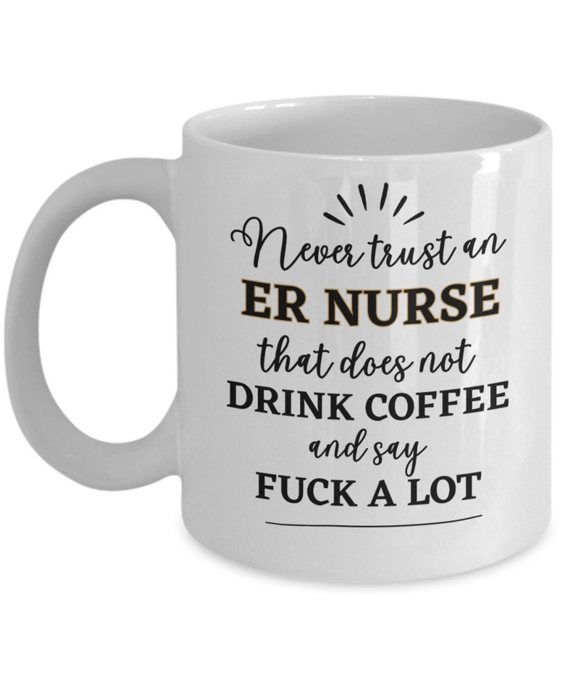 ER Nurse Tasse für ER Nurse Geschenk für Pflegekräfte, ER Nurse Appreciation Danke Geschenk für Notfall Krankenschwester Abschluss Weihnachtsgeburtstag Bild 2
