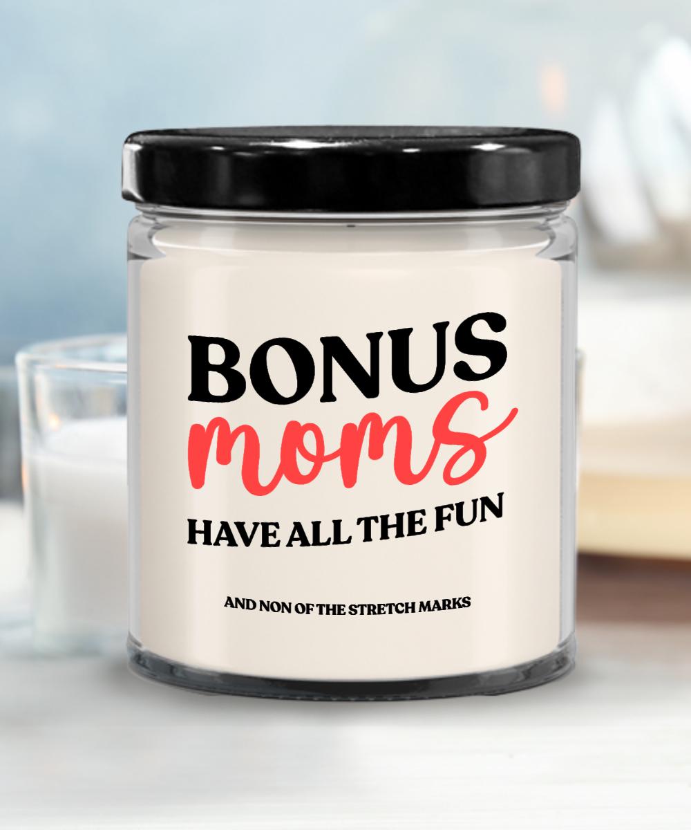 Bonus Mom Gift for Stepmom Mothers Day Candle Gift for Step Mom Birthday Gift Stepmother Second Mom Mother In Law Gift for Bonus Mom Candles