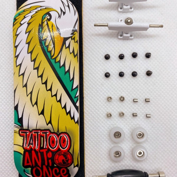 Anti Once 32mm Fingerboards Golden Feathers Complete