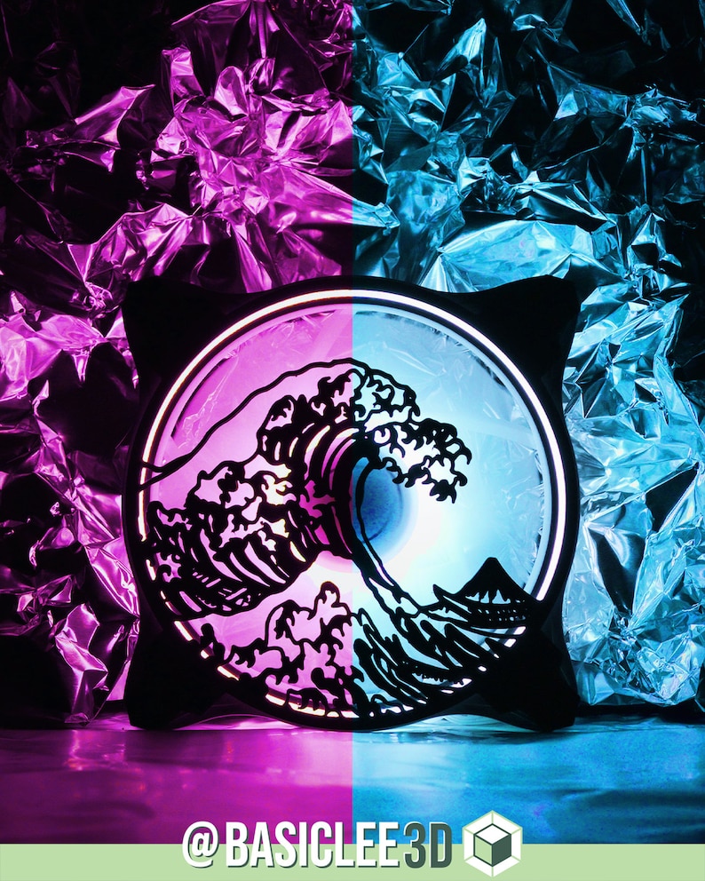 Wave Fan Design Great Wave PC Fan Cover - Japanese Ukiyo-e Art, 120/140mm - Etsy