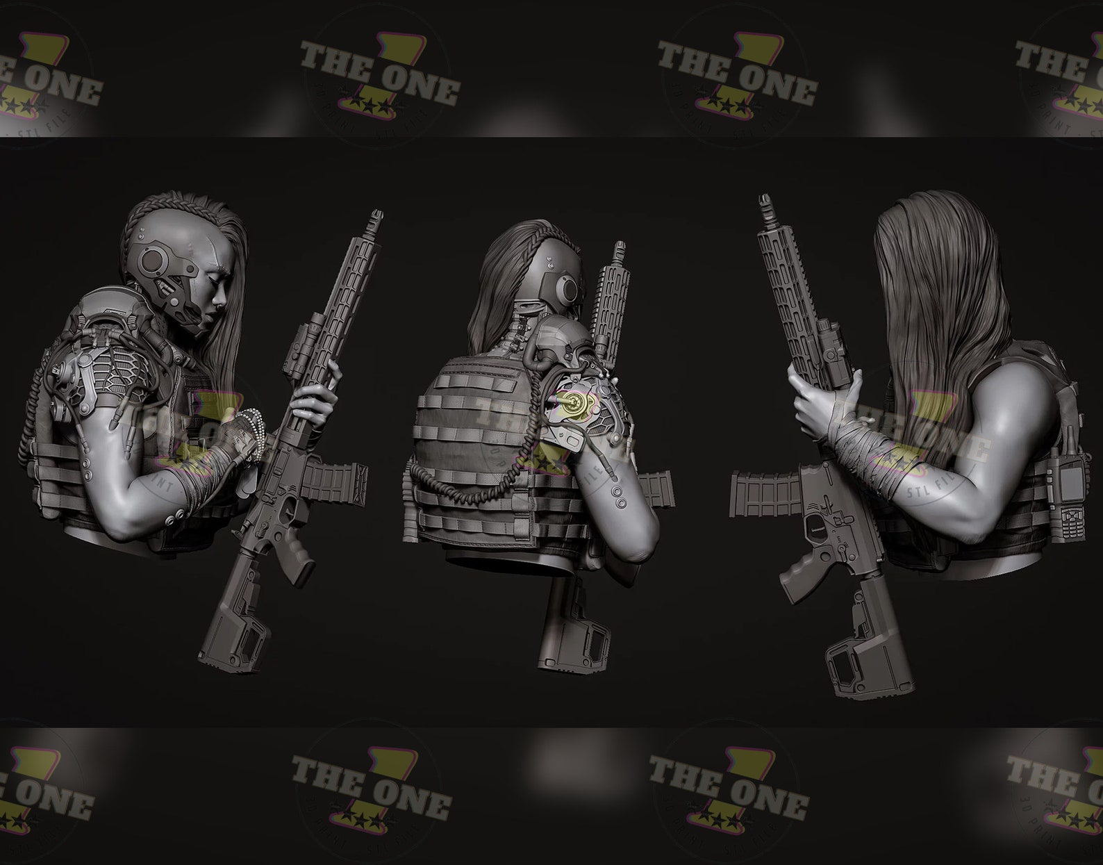 Lock N Load Bust 3D Prints STL File Etsy