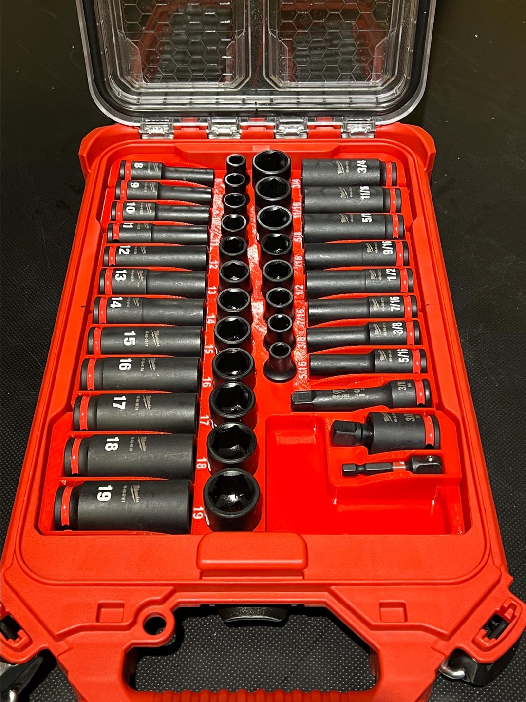 Milwaukee PACKOUT Insert for 43-piece 3/8" Impact Socket Set ...