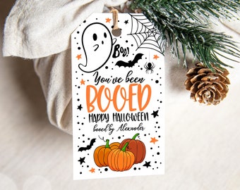 You've Been Booed Halloween Tag Template, Halloween Thank You Tag, Halloween Spooky Party Tag, Halloween Party Decorations, Instant Download