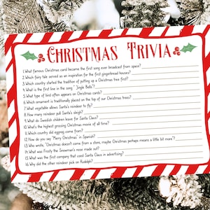 Christmas Trivia Game, Christmas Party Games, Festive Season ...
