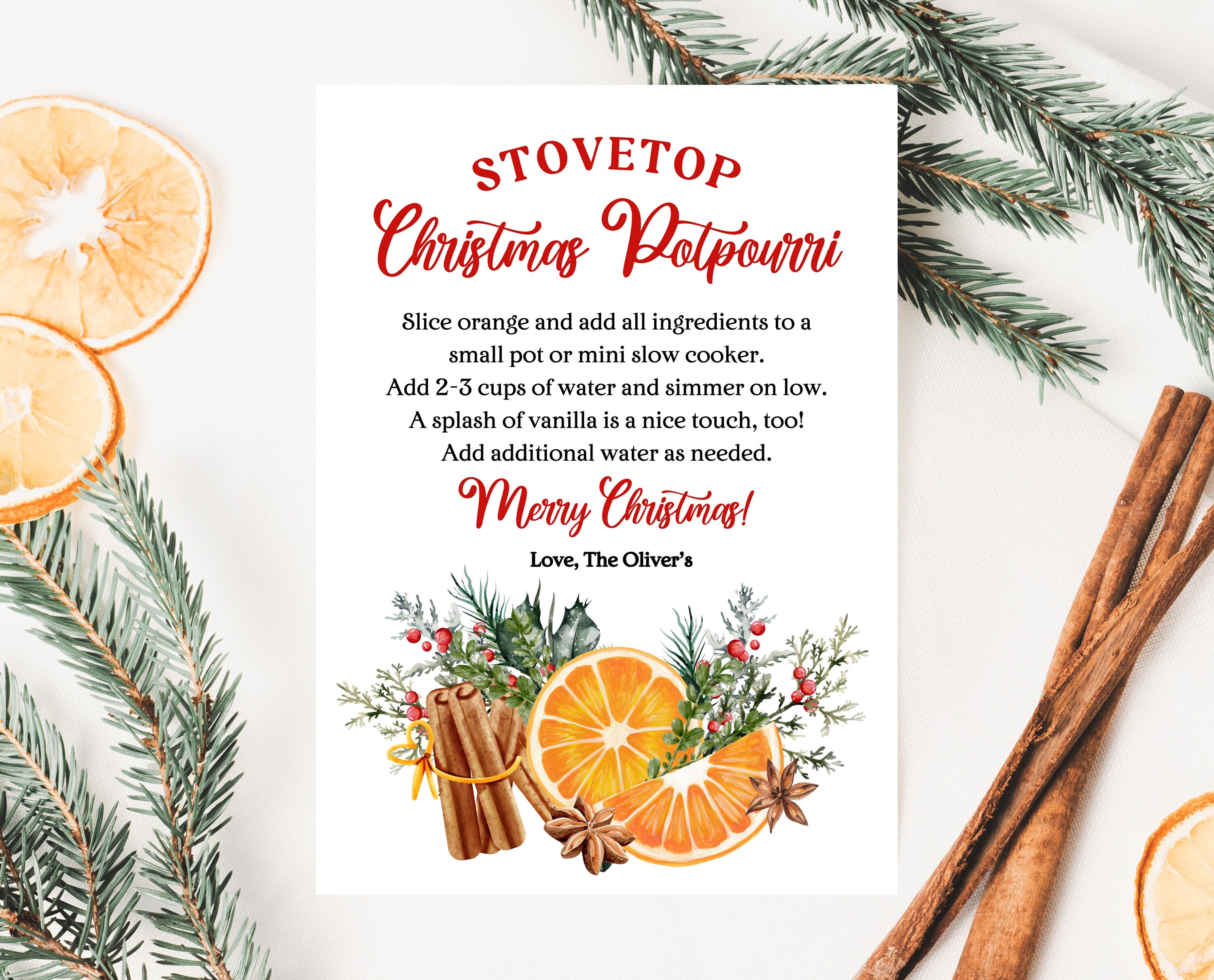Christmas Stovetop Potpourri (Mason Jar Gift)