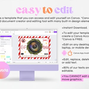 Printable Christmas Elf Camera, Do Not Touch Me Christmas Elf Cam ...