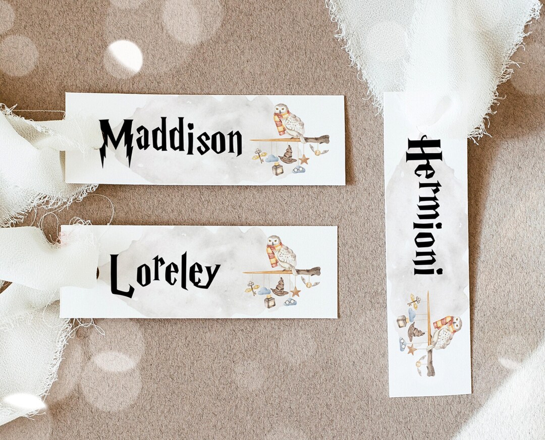Editable Wizard Baby Shower Name Tag Magical Baby Shower Etsy