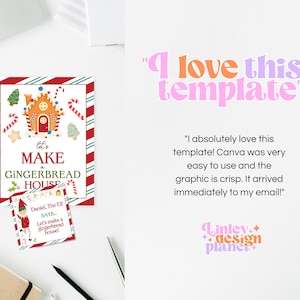 Editable Elf Gingerbread House Activity Template, Elf Mini Note Cards ...