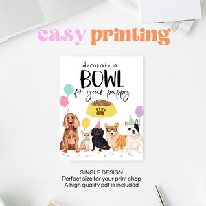 Editable Dog Birthday Sign Bundle, Puppy Birthday Custom Signs ...