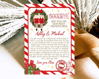 Editable Elf Goodbye Letter, Christmas Elf Farewell Letter, Festive Season Celebration Letter, Printable Template