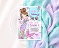 Editable Mermaid Birthday Invitation, Pink Mermaid Invite, Under the Sea Birthday Invitation, Printable Mermaid Invite, Mermaid Invite