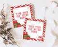 Editable Elf Note Cards Template, Elf Christmas Activities, Christmas Elf Ideas, Elf Games, Elf Activities, Christmas Elf Mini Notes, CEC02