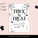 Printable Please Take One Treat Sign Halloween Trick-or-treat - Etsy