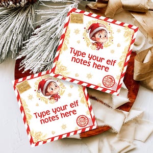 Bearbeitbare Elf Grußkarten Vorlage, Elf Weihnachtsaktivitäten, Weihnachtself Ideen, Elf Spiele, Elf Aktivitäten, Weihnachtself Mini Notes, CEC03