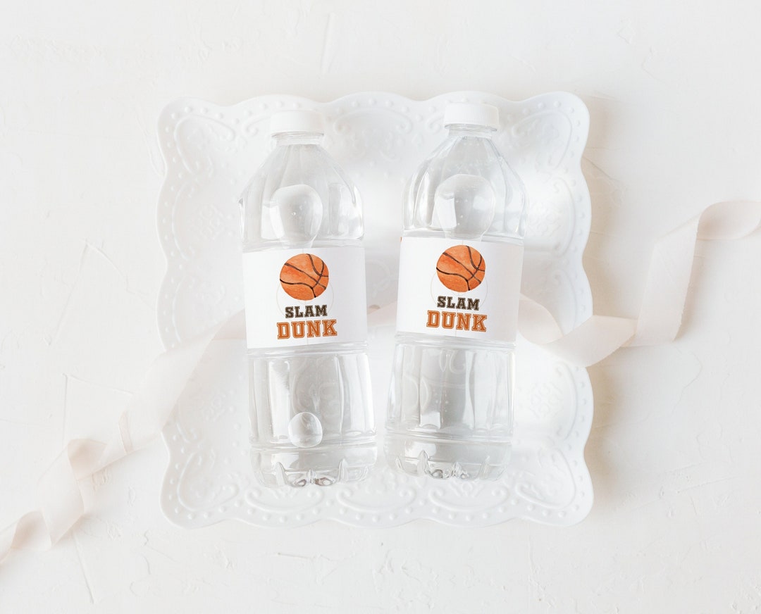 Basketball Water Bottle Printables