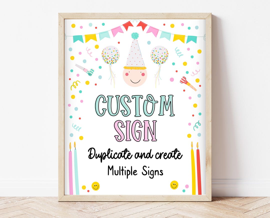 Signs For Bro Editable Siblings Birthday Custom Sign, Brother and Sister Birthday ...
