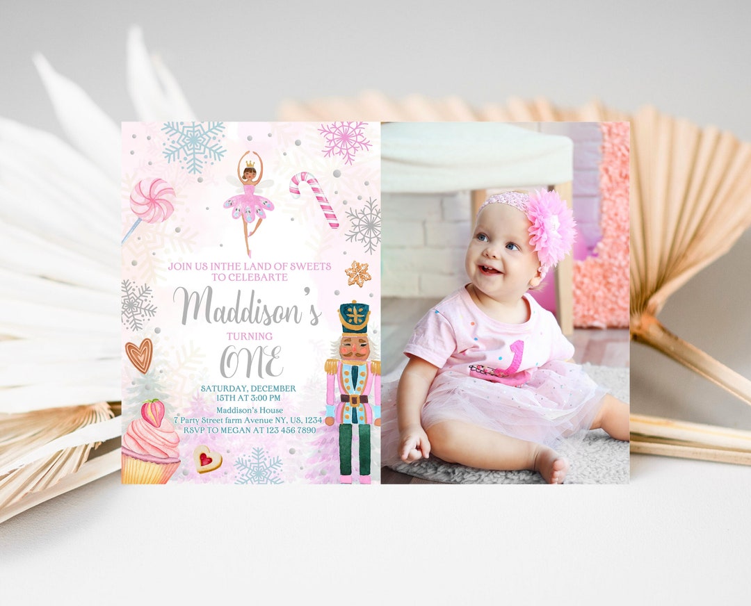 Editable Nutcracker Birthday Invitation Template, Land of Sweet ...