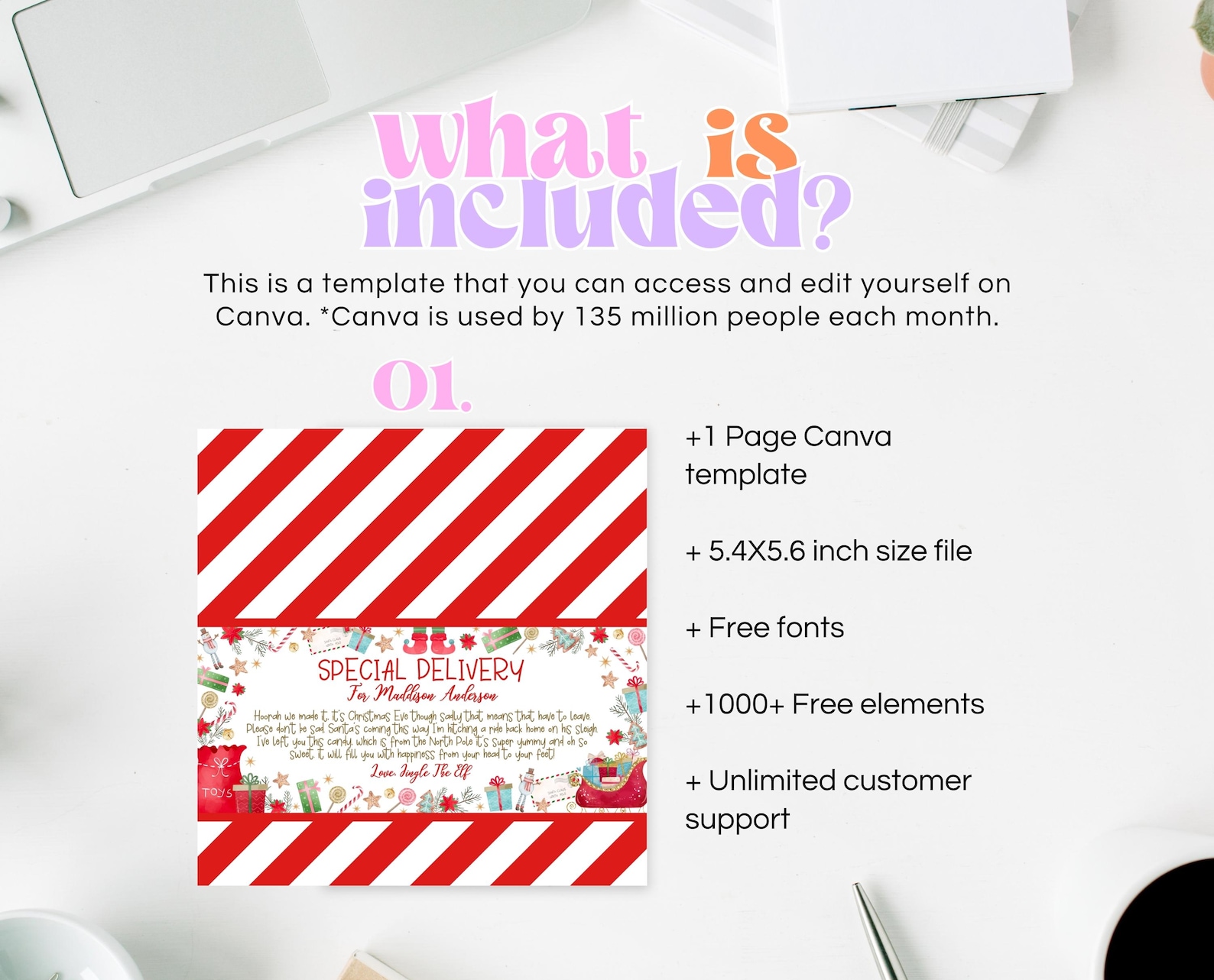 Editable Elf Letter Candy Bar Wrapper, Christmas Eve Chocolate Wrapper ...