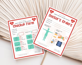 Pretend Play Doctor Forms For Kids, Play Doctors, Pretend Play Nurse, Hospital Pretend Play, Doctor Dramatic Play, Doctor Checkup Form