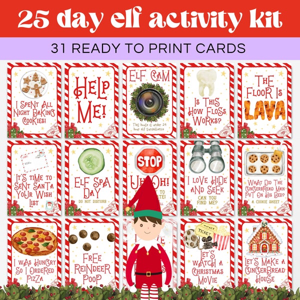 Elf on the Shelf Kit Printable - Etsy