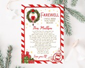 Editable Elf Farewell Letter, Christmas Elf Letter Goodbye, Elf Leaving Letter, Goodbye Elf Letter, Elf Letter, Instant Download, CEC02