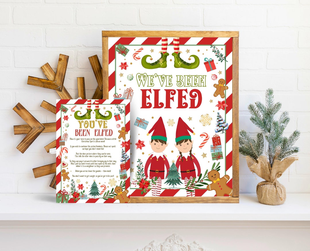 Editable You've Been Elfed Christmas Game, We've Been Elfed Game ...