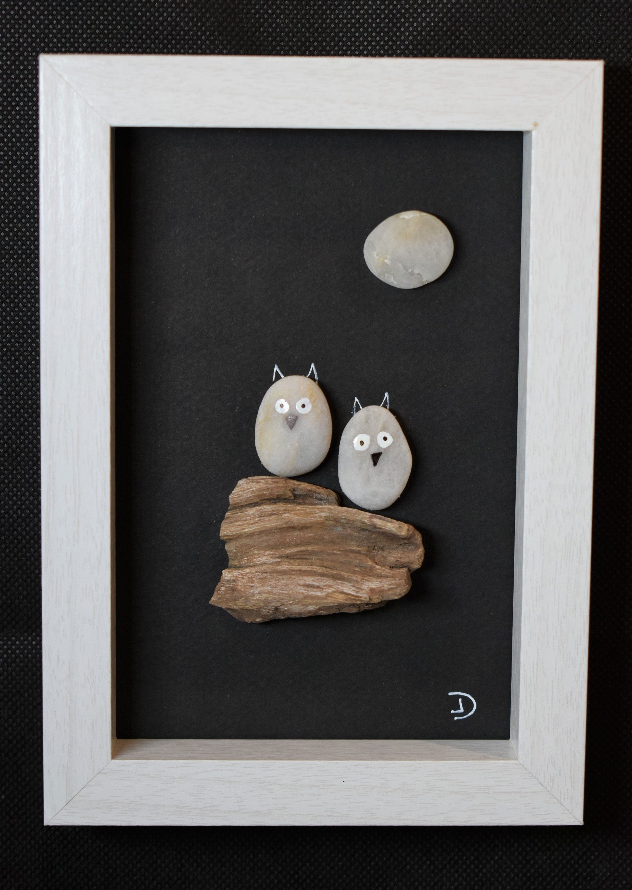 Art Cadre Galets de Plage