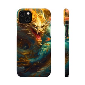 Chinese Dragon Phone Case Japanese Mythical Beast for iPhone 14, 13, 12, 11 Pro, X, Samsung Galaxy S20, 21, 22 Plus Google Pixel 5 5G Anime