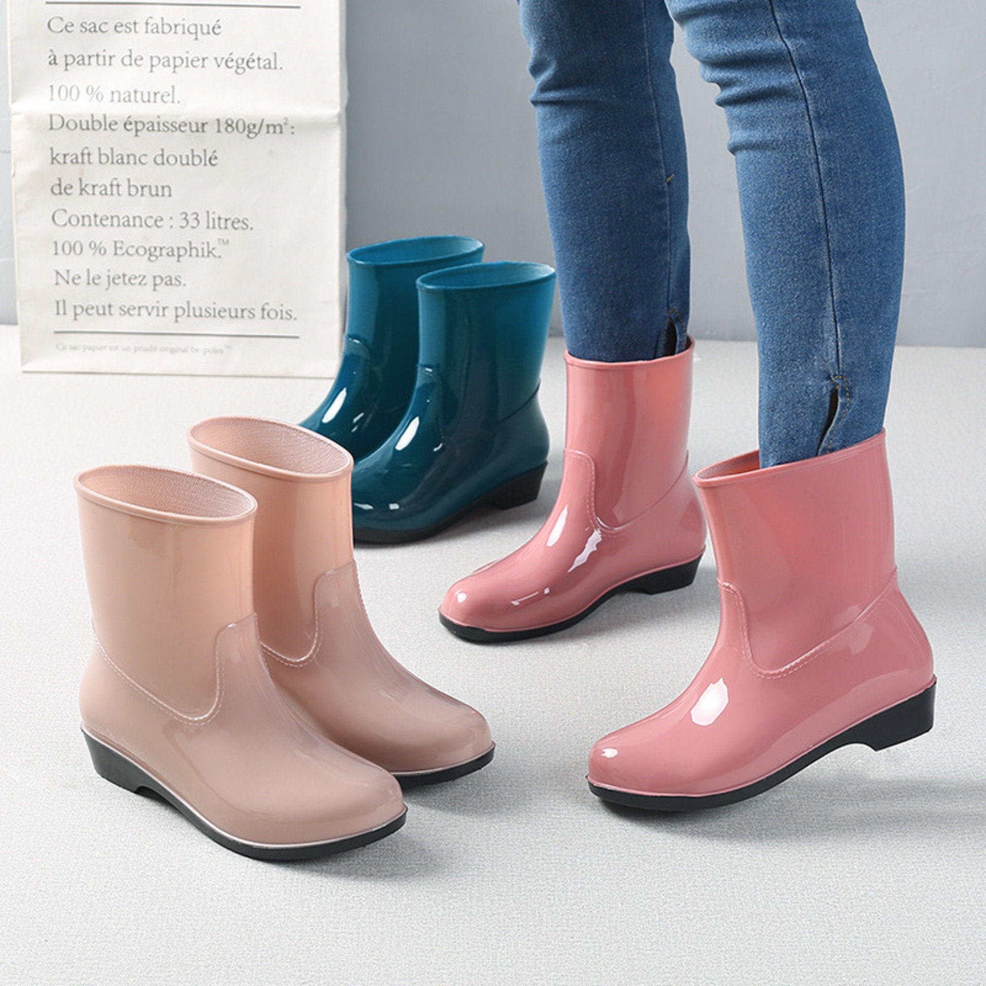 Womens Rain Boots - Etsy