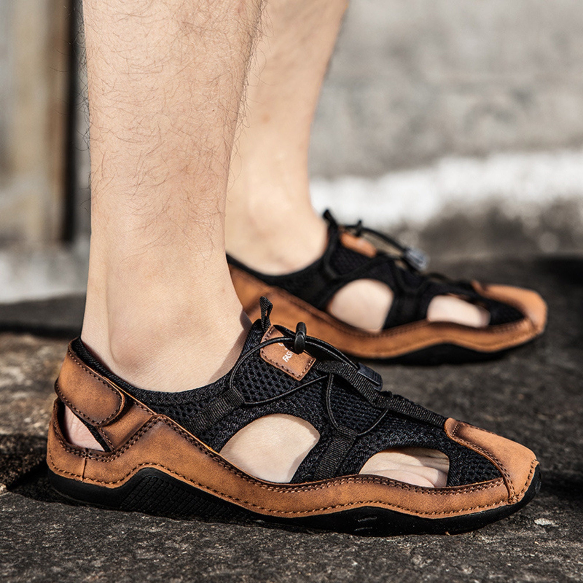 Mesh sandals shop