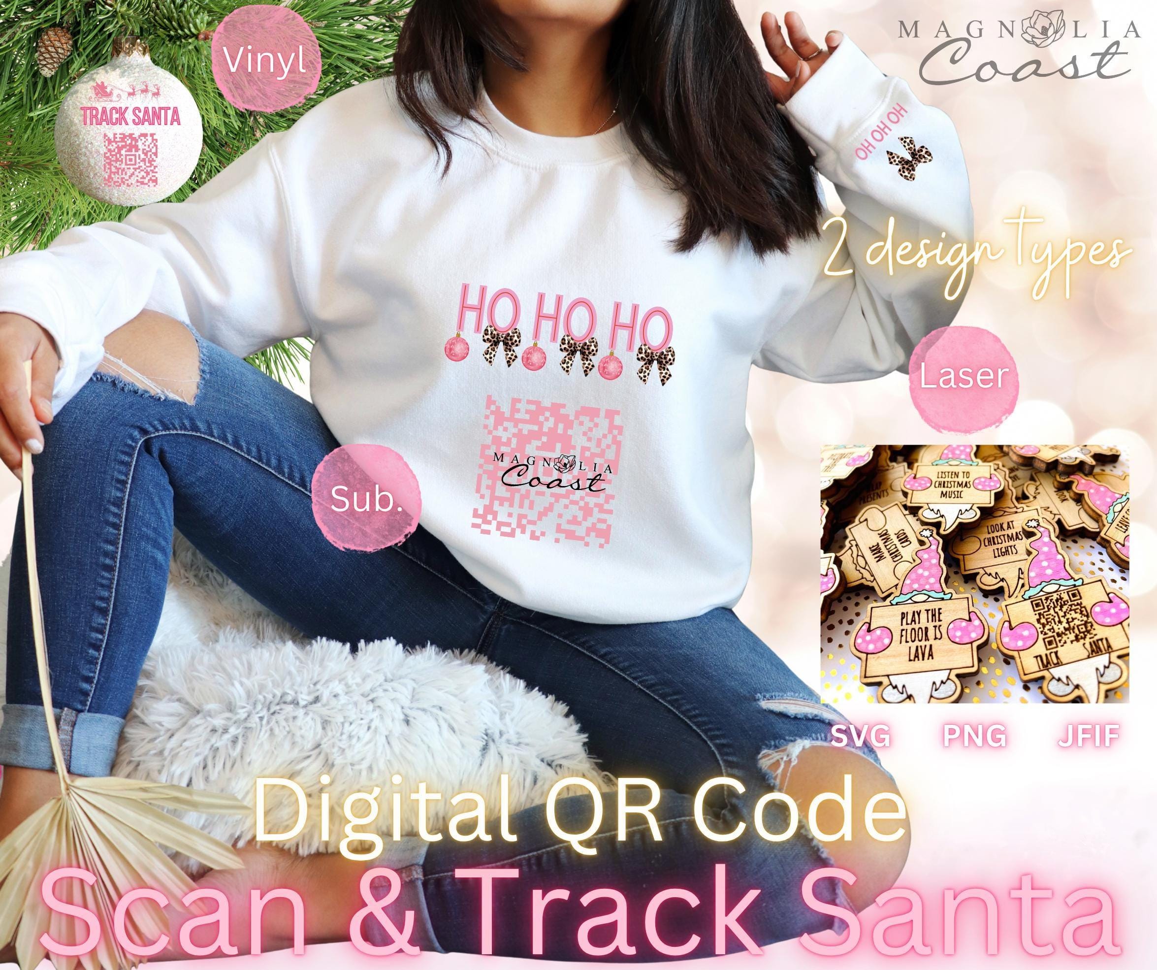 NORAD Santa Tracker QR Code | Laser | Sublimation | Vinyl