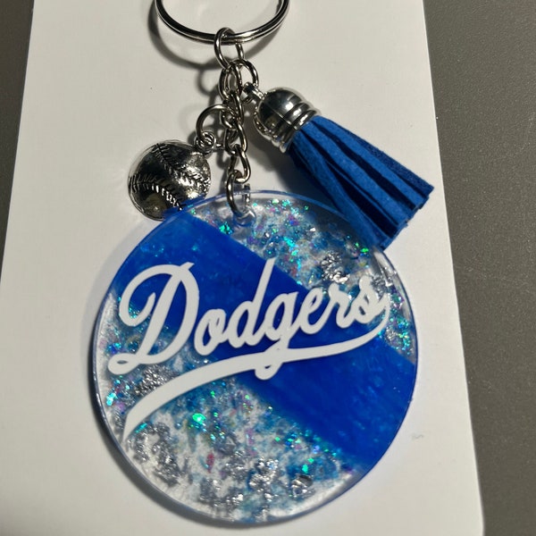 La Dodgers Keychain Etsy