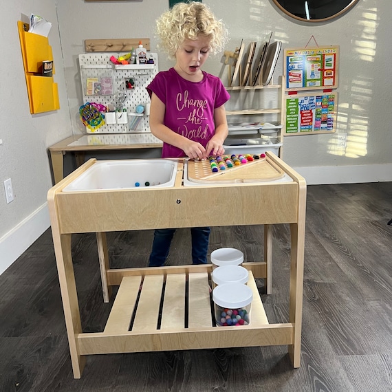 Sensory Table Sensory Stand Ikea Flisat Trofast Activity Table for Kids Wooden Play Table Water and Sand Table Toddler Gift Etsy Australia