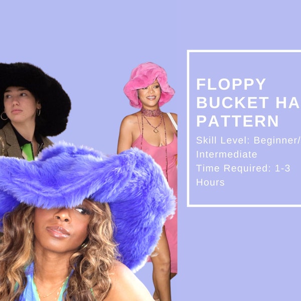 PDF Floppy Bucket Hat Pattern| Instant Download| A4 Print At Home