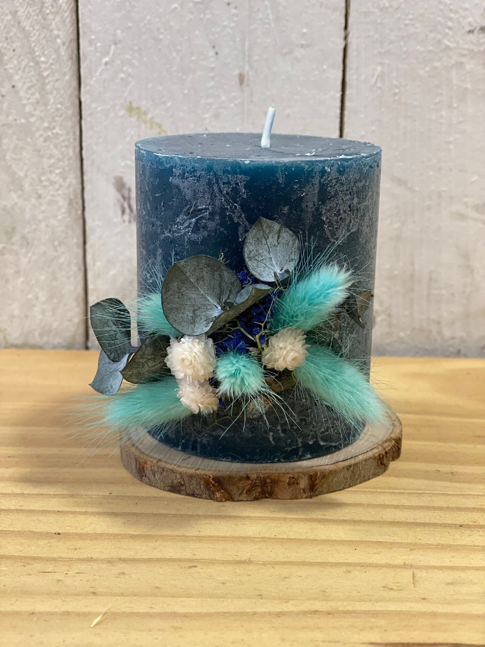 Loli Bougie Fleurie - Fleurs Stabilisées et Séchées Éternelles